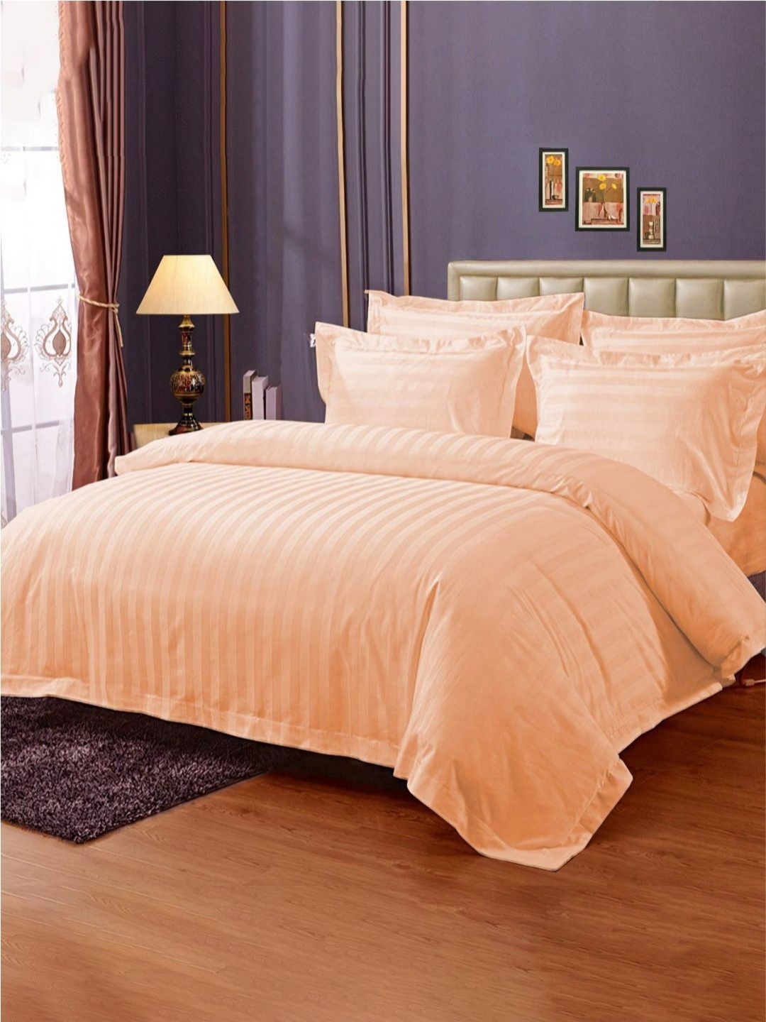 Enchant Home Platinum Orange Striped Pure Cotton 250 TC King Bedding Set 2.74m x 2.74m
Enchant Home Platinum Orange Striped Pure Cotton 250 TC King Bedding Set 2.74m x 2.74m