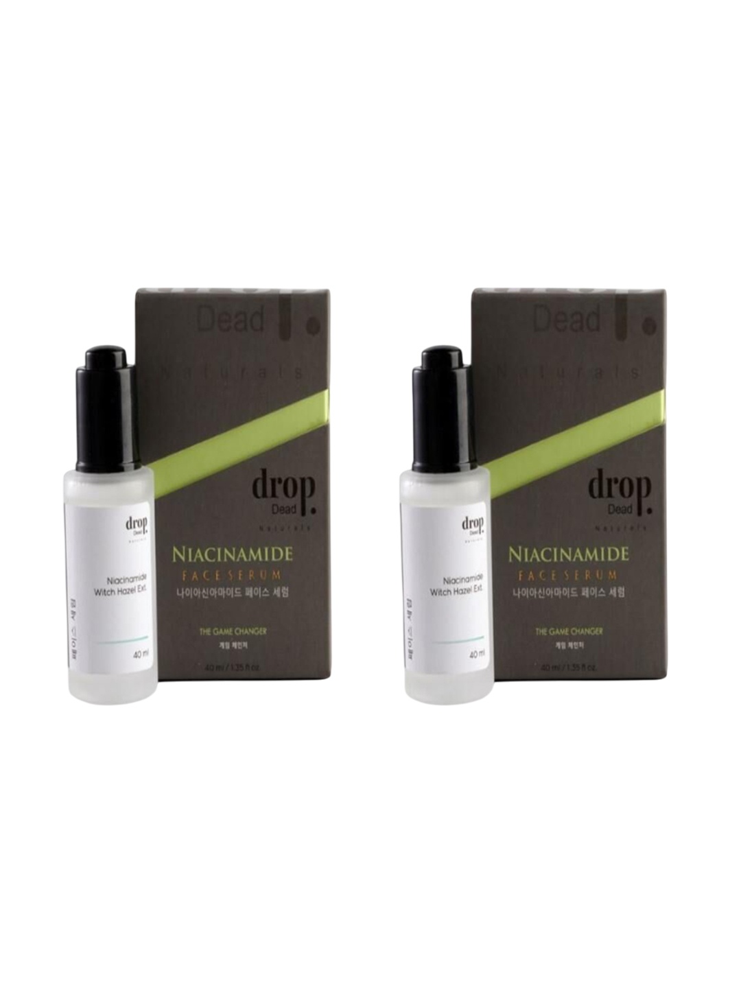 DropDead Naturals Set Of 2 Niacinamide Face Serum With Hazel Extract - 40 ml Each, Transparent
DropDead Naturals Set Of 2 Niacinamide Face Serum With Hazel Extract - 40 ml Each, Transparent