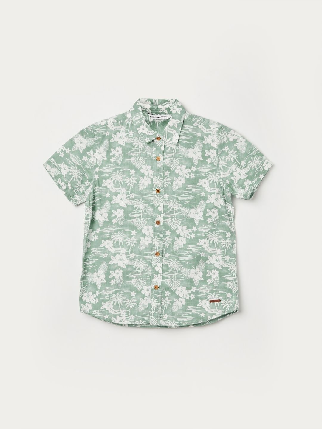 Fame Forever by Lifestyle Boys Spread Collar Floral Printed Cotton Casual Shirt, Green
Fame Forever by Lifestyle Boys Spread Collar Floral Printed Cotton Casual Shirt, Green