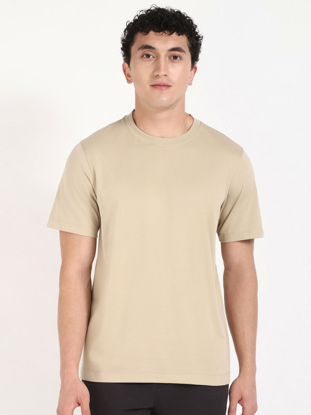 Tommy Hilfiger Men Solid Round Neck Cotton T-shirt, Beige
Tommy Hilfiger Men Solid Round Neck Cotton T-shirt, Beige