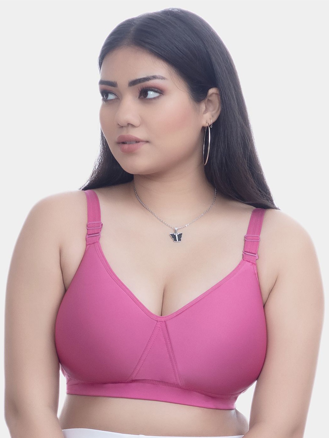 Trylo Love Women Soft Padded Non-Wired Seamless Molded Full Coverage T-Shirt Bra, Purple
Trylo Love Women Soft Padded Non-Wired Seamless Molded Full Coverage T-Shirt Bra, Purple