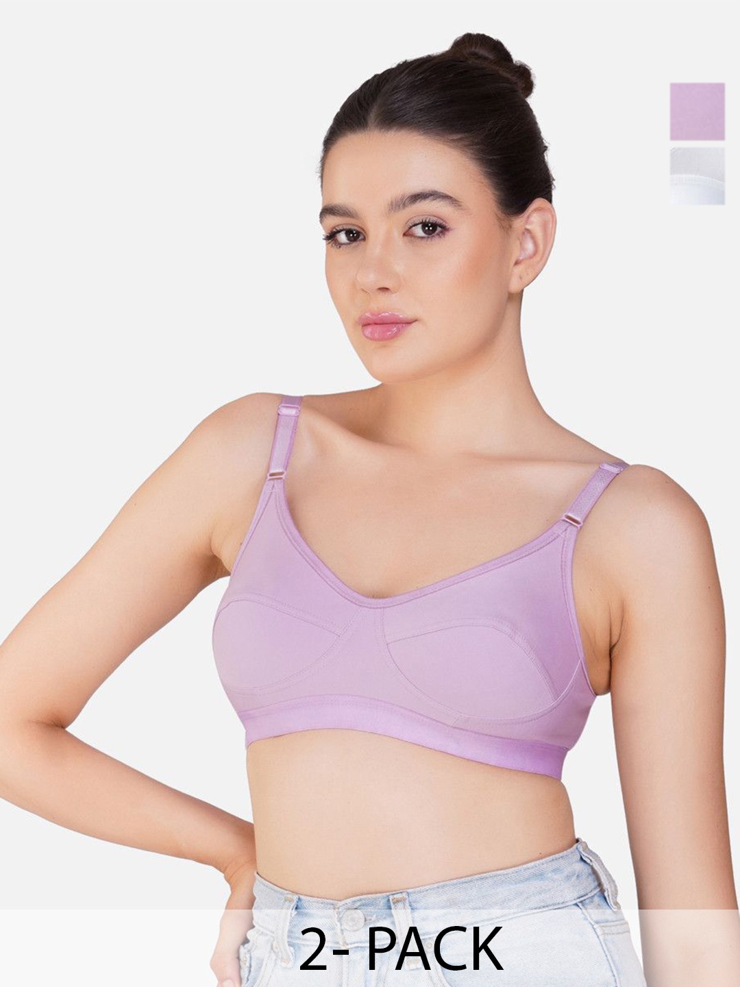 Teenager Women Breathable Fabric Seamless Proper Fit All Day Comfort Everyday Bra, White
Teenager Women Breathable Fabric Seamless Proper Fit All Day Comfort Everyday Bra, White