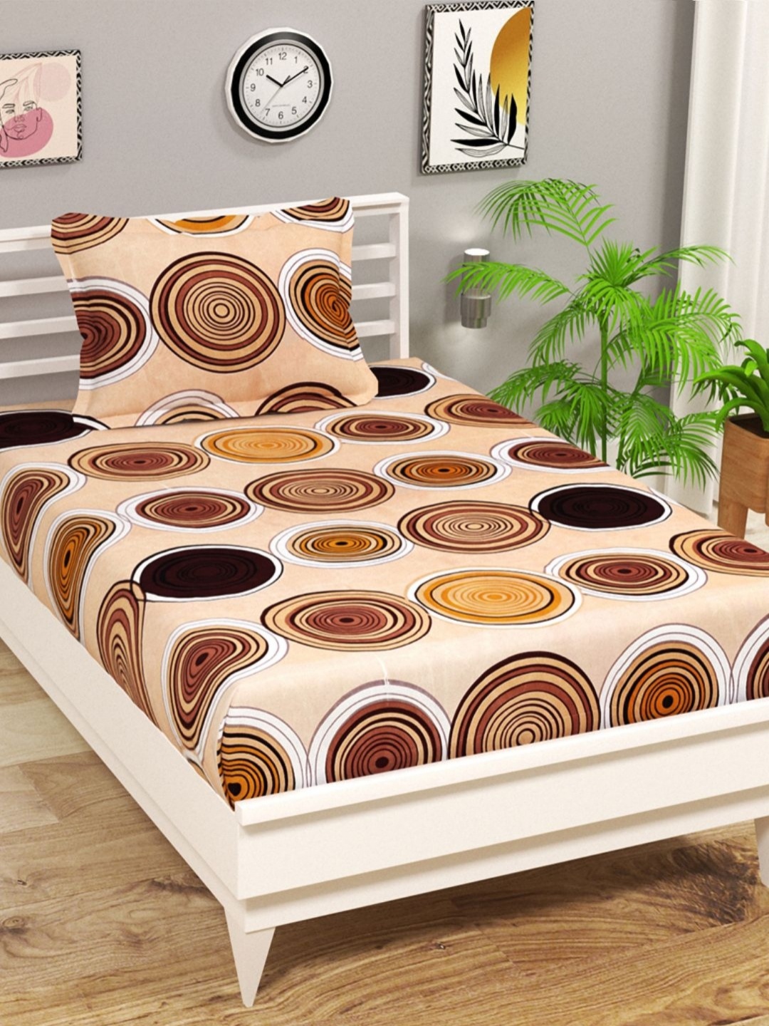 bsb home Aspire Camel Brown Printed Microfiber 144 TC Single Bedsheet Set 2.28m x 1.52m
bsb home Aspire Camel Brown Printed Microfiber 144 TC Single Bedsheet Set 2.28m x 1.52m