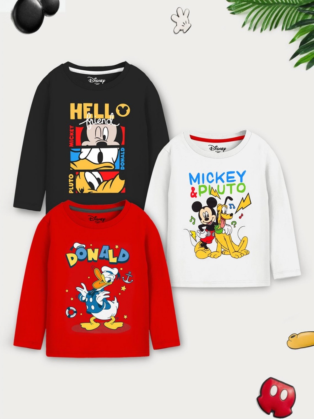 Disney By Miss and Chief Boys Pack Of 3 Mickey & Friends Graphic Printed Cotton T-shirts, White
Disney By Miss and Chief Boys Pack Of 3 Mickey & Friends Graphic Printed Cotton T-shirts, White