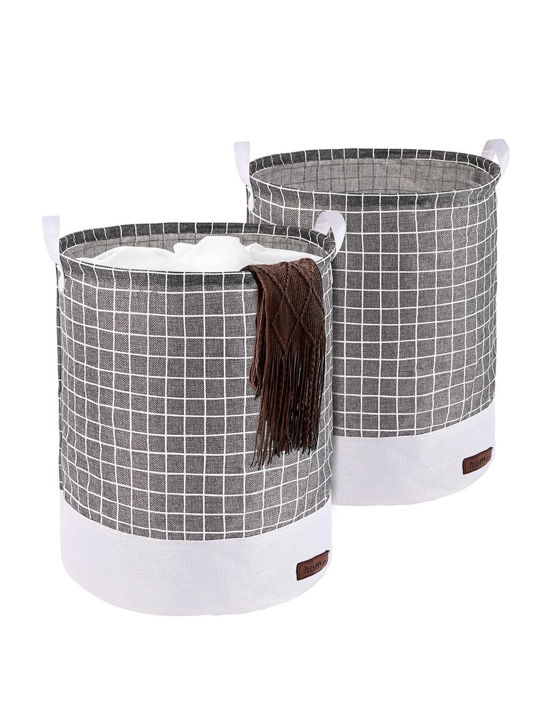 Kuber Industries Grey & White 2 Pieces Printed Foldable Cloth Basket With Handle - 43 L
Kuber Industries Grey & White 2 Pieces Printed Foldable Cloth Basket With Handle - 43 L