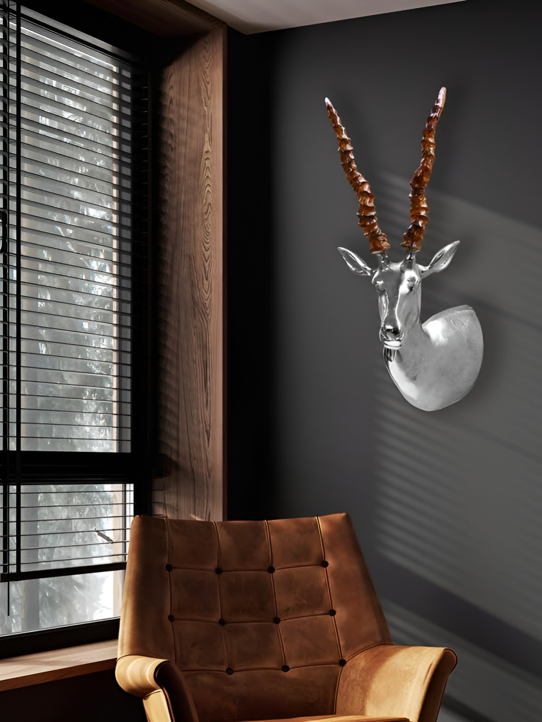 Cocovey Homes Brown Aluminium Wall Masks Wall Decor
Cocovey Homes Brown Aluminium Wall Masks Wall Decor