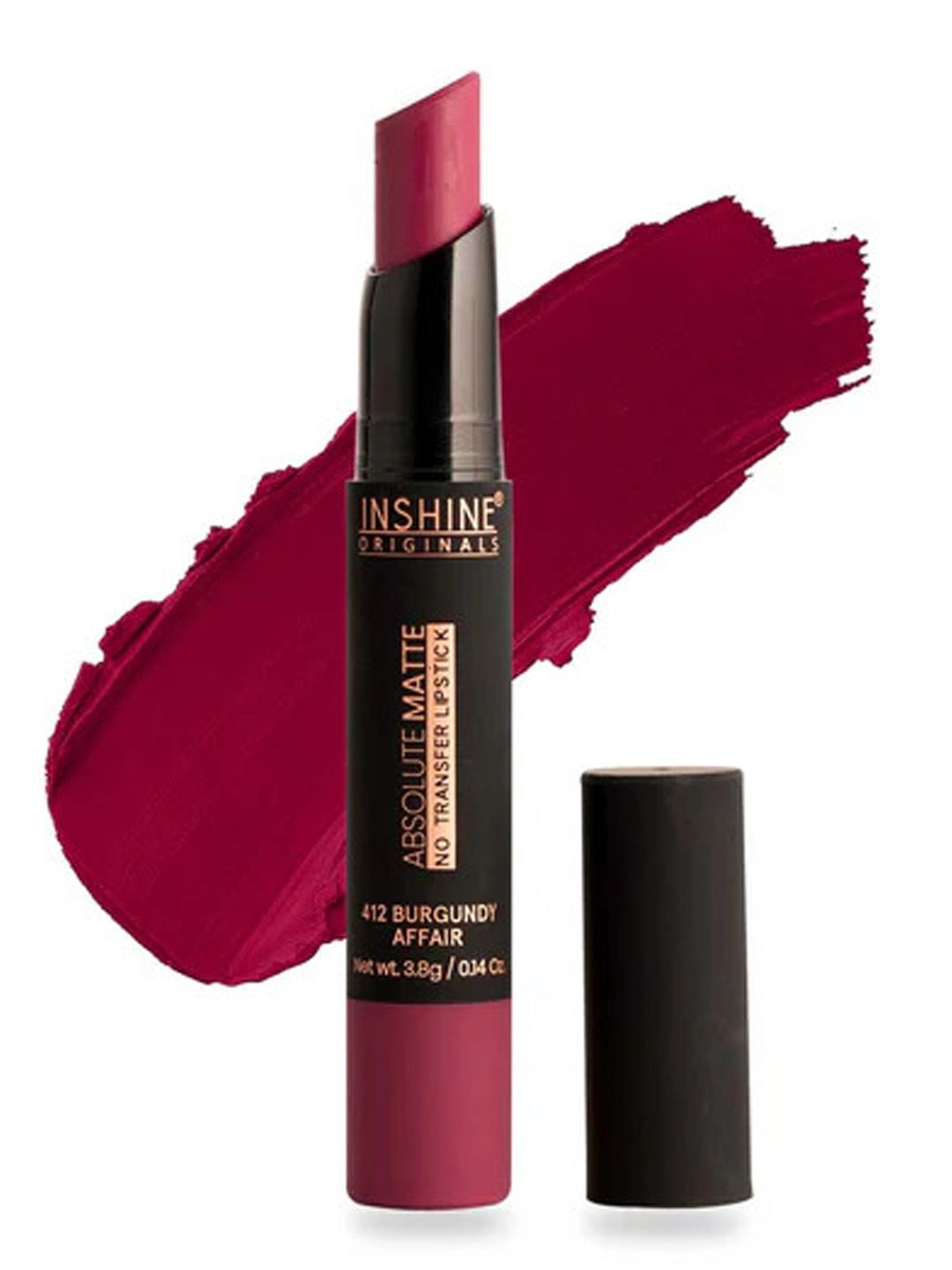 Inshine Originals Absolute Matte No Transfer Bullet Lipstick - 3.5 g - Burgundy Affair 412
Inshine Originals Absolute Matte No Transfer Bullet Lipstick - 3.5 g - Burgundy Affair 412