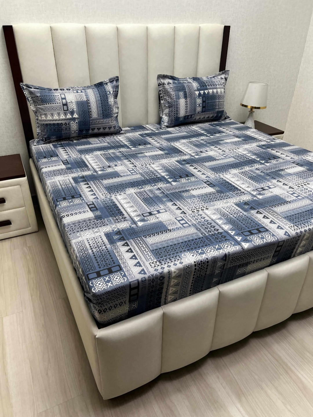 Pure Decor Velar Fur Sib Blue Printed Pure Cotton 300 TC King Bedsheet Set 2.74m x 2.74m
Pure Decor Velar Fur Sib Blue Printed Pure Cotton 300 TC King Bedsheet Set 2.74m x 2.74m