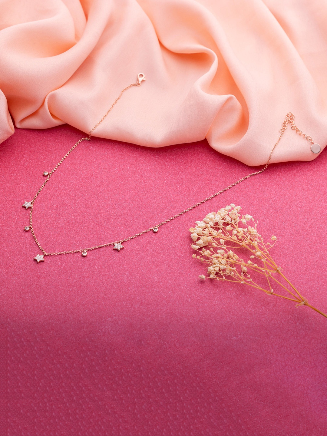 LIORA 925 Silver Jewellery Sterling Silver Rose Gold Plated All Around Stars Necklace
LIORA 925 Silver Jewellery Sterling Silver Rose Gold Plated All Around Stars Necklace