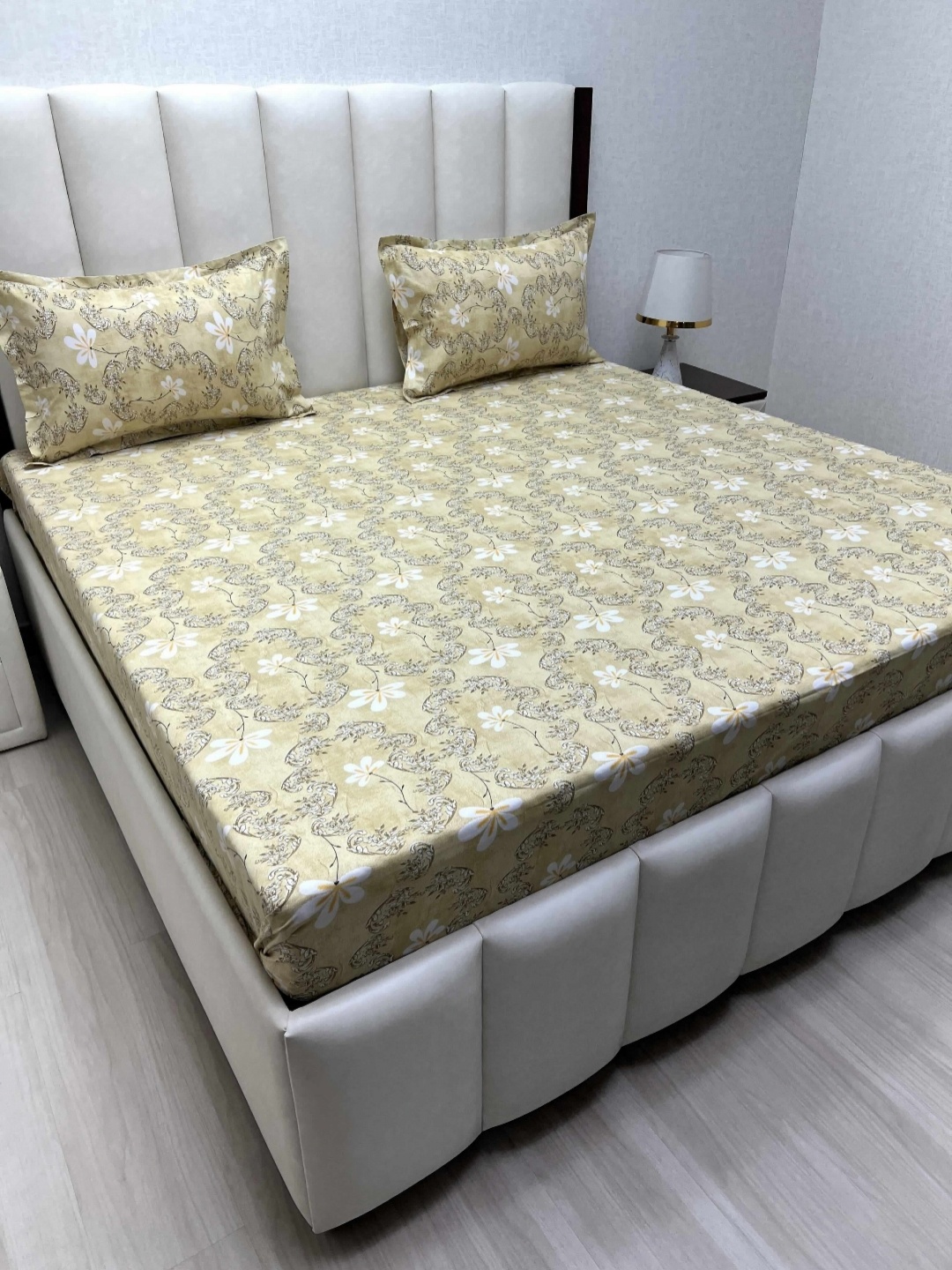 Pure Decor Passion Yellow Floral Printed Cotton 330 TC Queen Bedsheet Set 2.28 m x 2.54m
Pure Decor Passion Yellow Floral Printed Cotton 330 TC Queen Bedsheet Set 2.28 m x 2.54m
