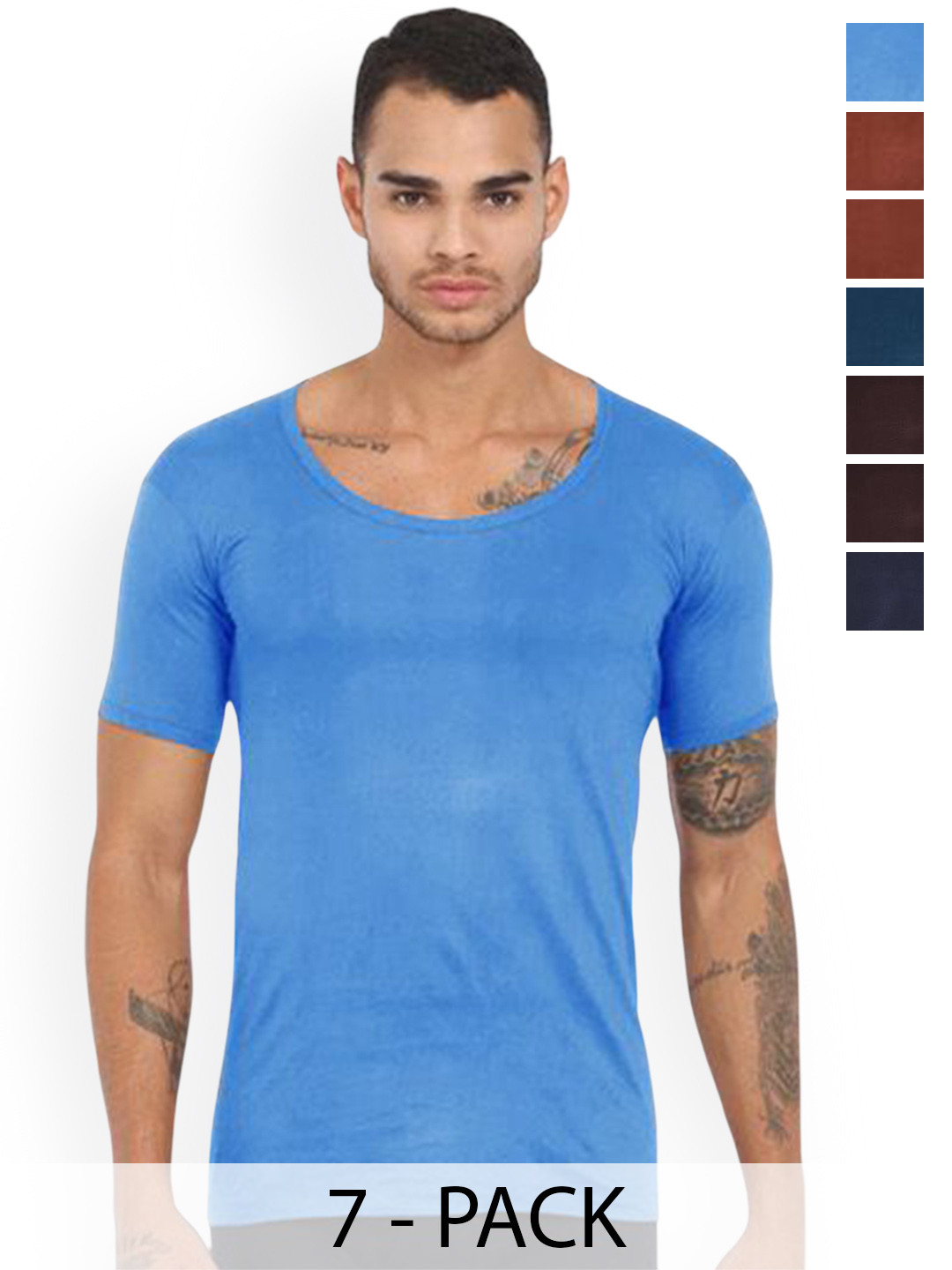 Rupa Pack Of 7 Assorted Pure Cotton Under Shirt Vests Frontline-Color-Asst-RNS-7-95
Rupa Pack Of 7 Assorted Pure Cotton Under Shirt Vests Frontline-Color-Asst-RNS-7-95