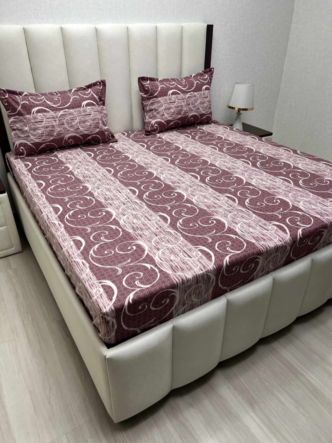 Pure Decor Velar Fur Sib Maroon Printed Pure Cotton 380TC King Bedsheet Sets 2.74m x 2.74m
Pure Decor Velar Fur Sib Maroon Printed Pure Cotton 380TC King Bedsheet Sets 2.74m x 2.74m