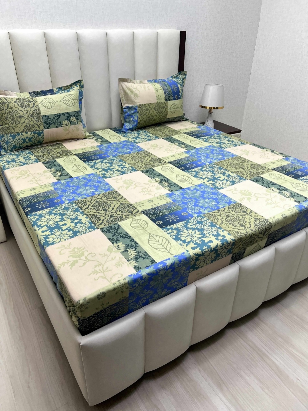 Pure Decor Velar Fur Sib Blue Printed Pure Cotton 240TC Queen Bedsheet Set 2.74 m x 2.74 m
Pure Decor Velar Fur Sib Blue Printed Pure Cotton 240TC Queen Bedsheet Set 2.74 m x 2.74 m