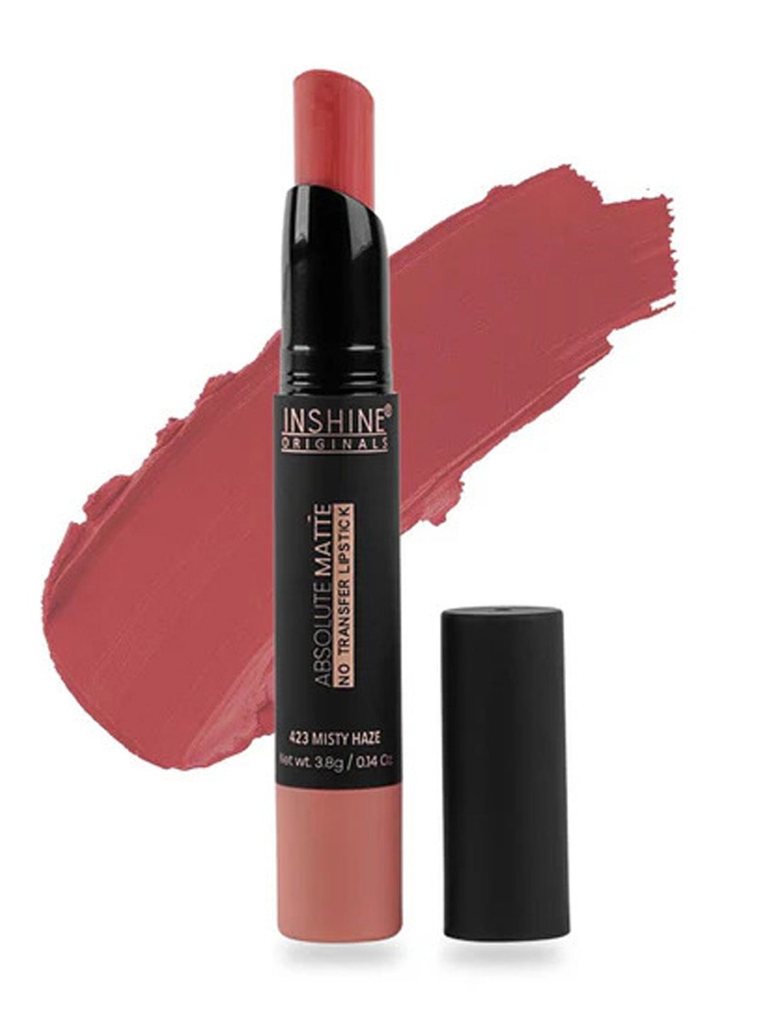 Inshine Originals Absolute Matte No Transfer Bullet Lipstick - 3.5 g - Misty Haze - 423, Pink
Inshine Originals Absolute Matte No Transfer Bullet Lipstick - 3.5 g - Misty Haze - 423, Pink