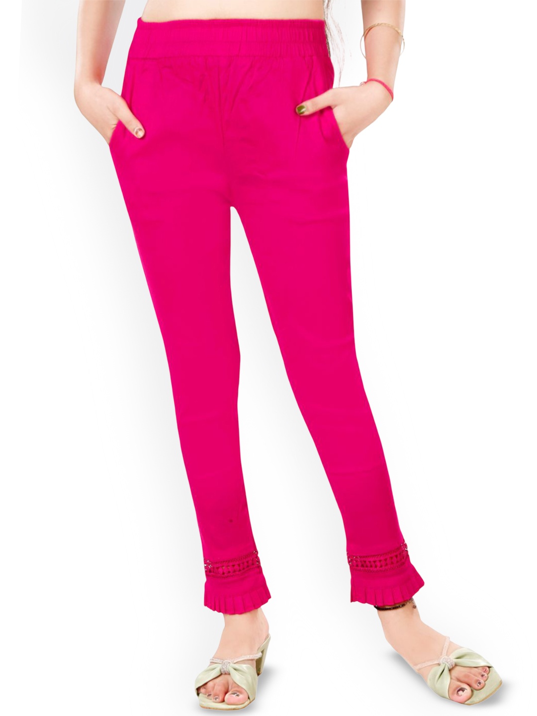 Fessist Women Pack Of 2 Relaxed Slim Fit Easy Wash Pleated Cigarette Trousers, Pink
Fessist Women Pack Of 2 Relaxed Slim Fit Easy Wash Pleated Cigarette Trousers, Pink