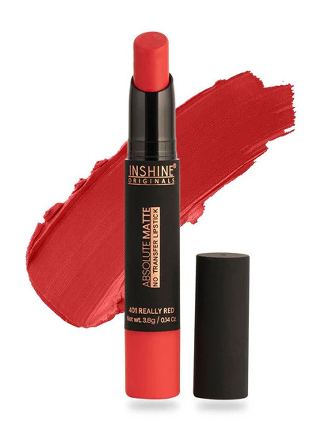 Inshine Originals Absolute Matte No Transfer Bullet Lipstick - 3.5 g - Really Red 401
Inshine Originals Absolute Matte No Transfer Bullet Lipstick - 3.5 g - Really Red 401