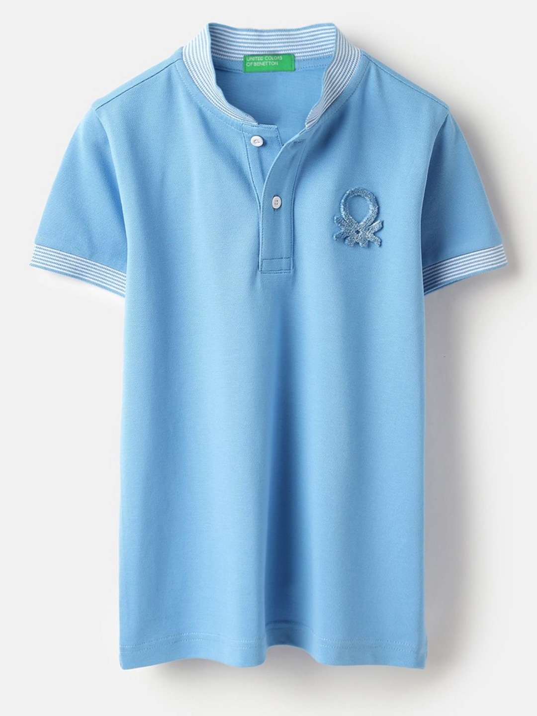 United Colors of Benetton Boys Solid Mandarin Collar Regular Fit Cotton T-shirt, Blue
United Colors of Benetton Boys Solid Mandarin Collar Regular Fit Cotton T-shirt, Blue