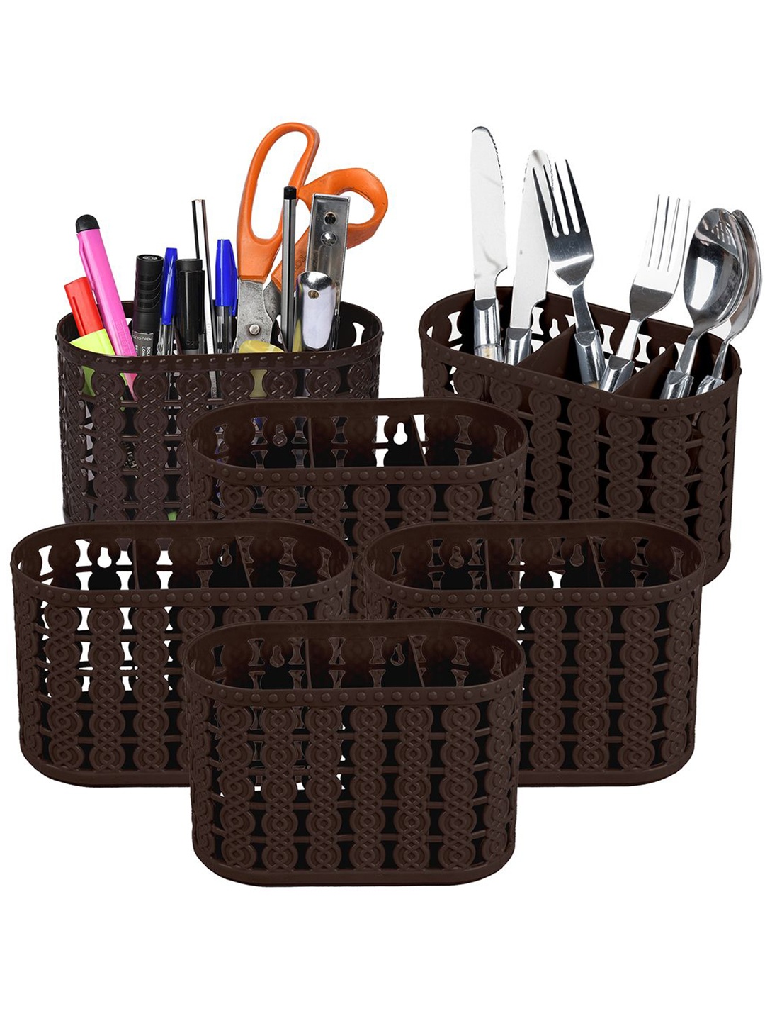 Kuber Industries Brown Pack of 6 Self Design Stationery Organizer With 3 Compartments
Kuber Industries Brown Pack of 6 Self Design Stationery Organizer With 3 Compartments