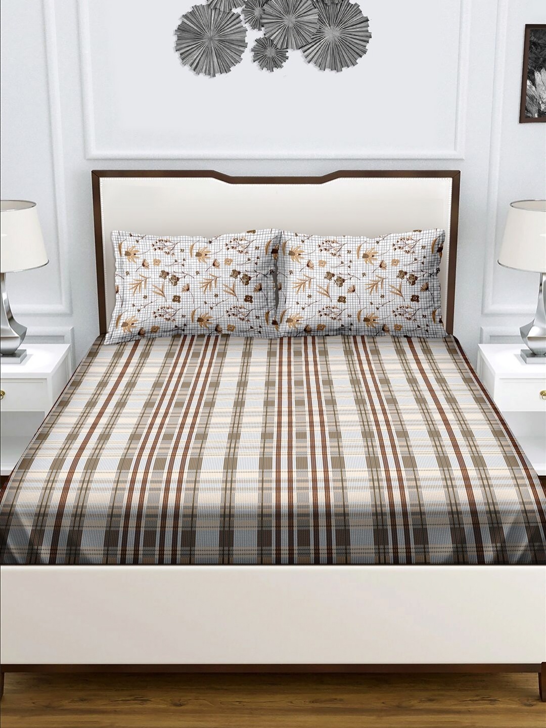 Myntra Elegant Homes Brown Printed 180 TC Pure Cotton Queen Bedsheet Set- 2.24 m x 2.44 m
Myntra Elegant Homes Brown Printed 180 TC Pure Cotton Queen Bedsheet Set- 2.24 m x 2.44 m