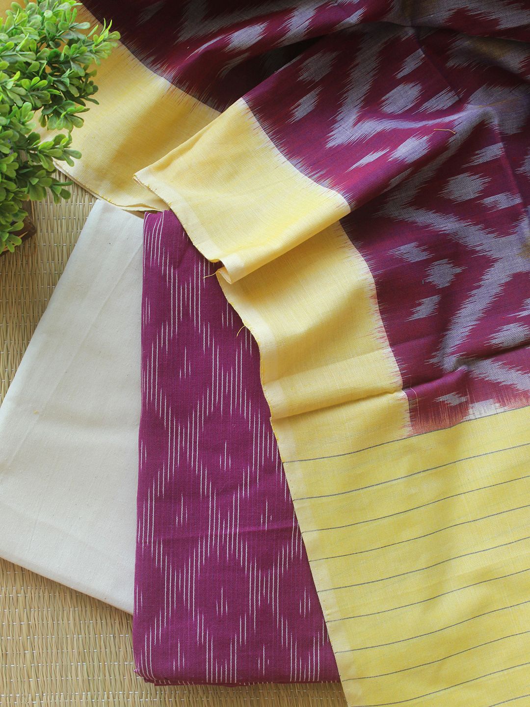 Weaves of Tradition Abstract Woven Design Pure Cotton Unstitched Dress Material, Purple
Weaves of Tradition Abstract Woven Design Pure Cotton Unstitched Dress Material, Purple