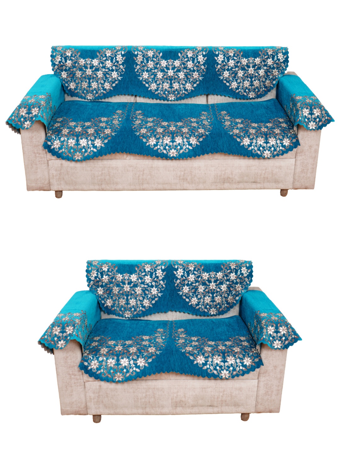 Fashion Throw Turquoise Blue 8 Pieces Printed Jacquard 5 Seater Sofa Cover With Arms
Fashion Throw Turquoise Blue 8 Pieces Printed Jacquard 5 Seater Sofa Cover With Arms