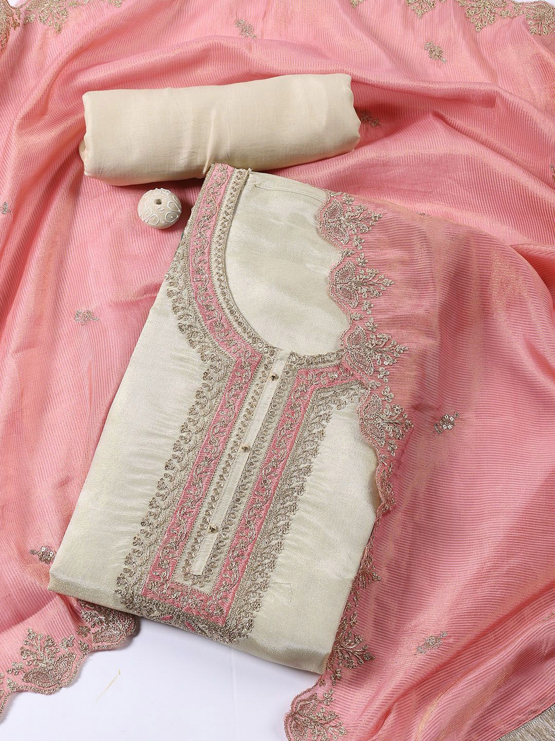 Meena Bazaar Ethnic Motifs Embroidered Sequinned Unstitched Dress Material, Cream
Meena Bazaar Ethnic Motifs Embroidered Sequinned Unstitched Dress Material, Cream