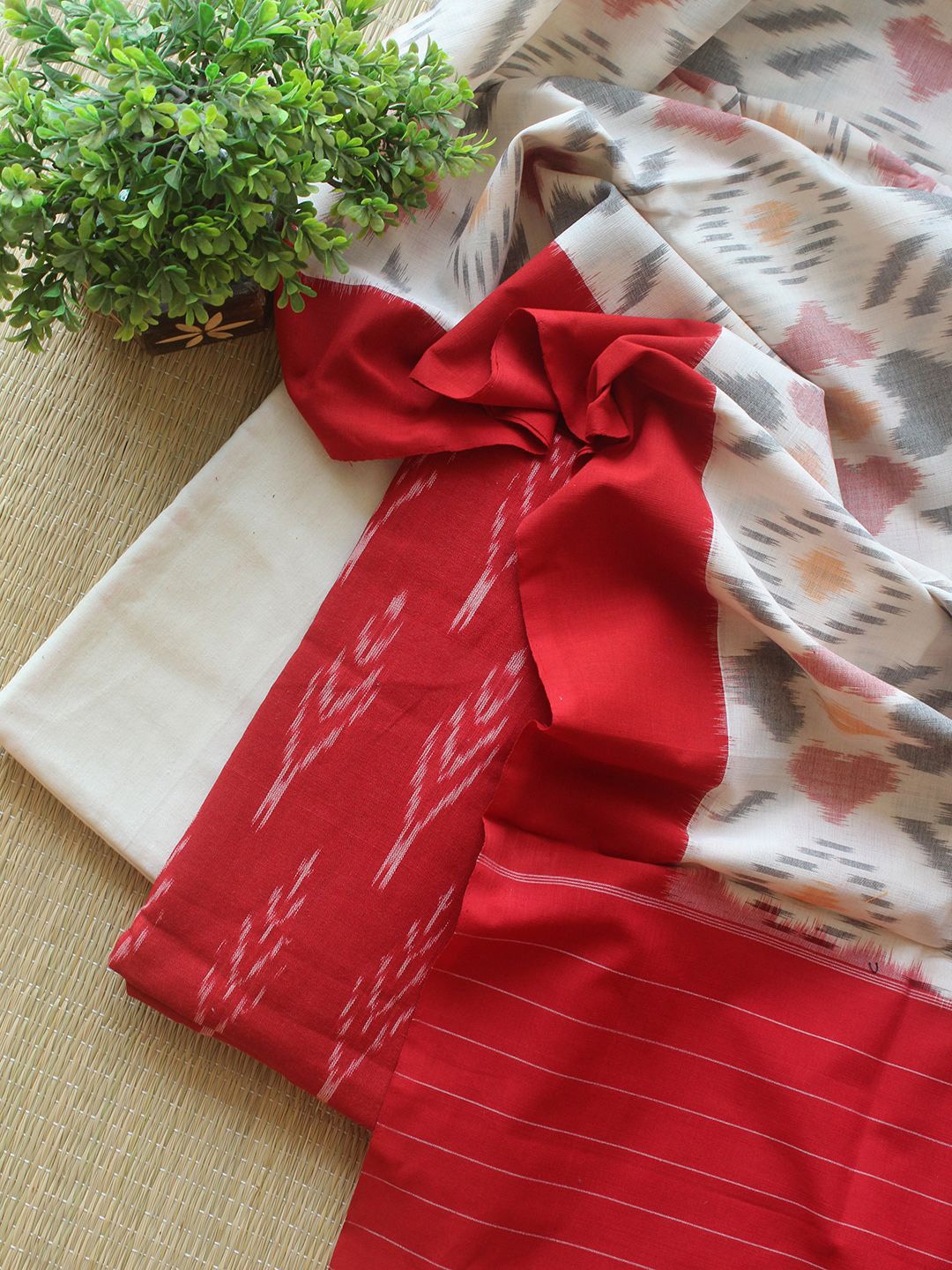 Weaves of Tradition Abstract Woven Design Pure Cotton Unstitched Dress Material, Red
Weaves of Tradition Abstract Woven Design Pure Cotton Unstitched Dress Material, Red