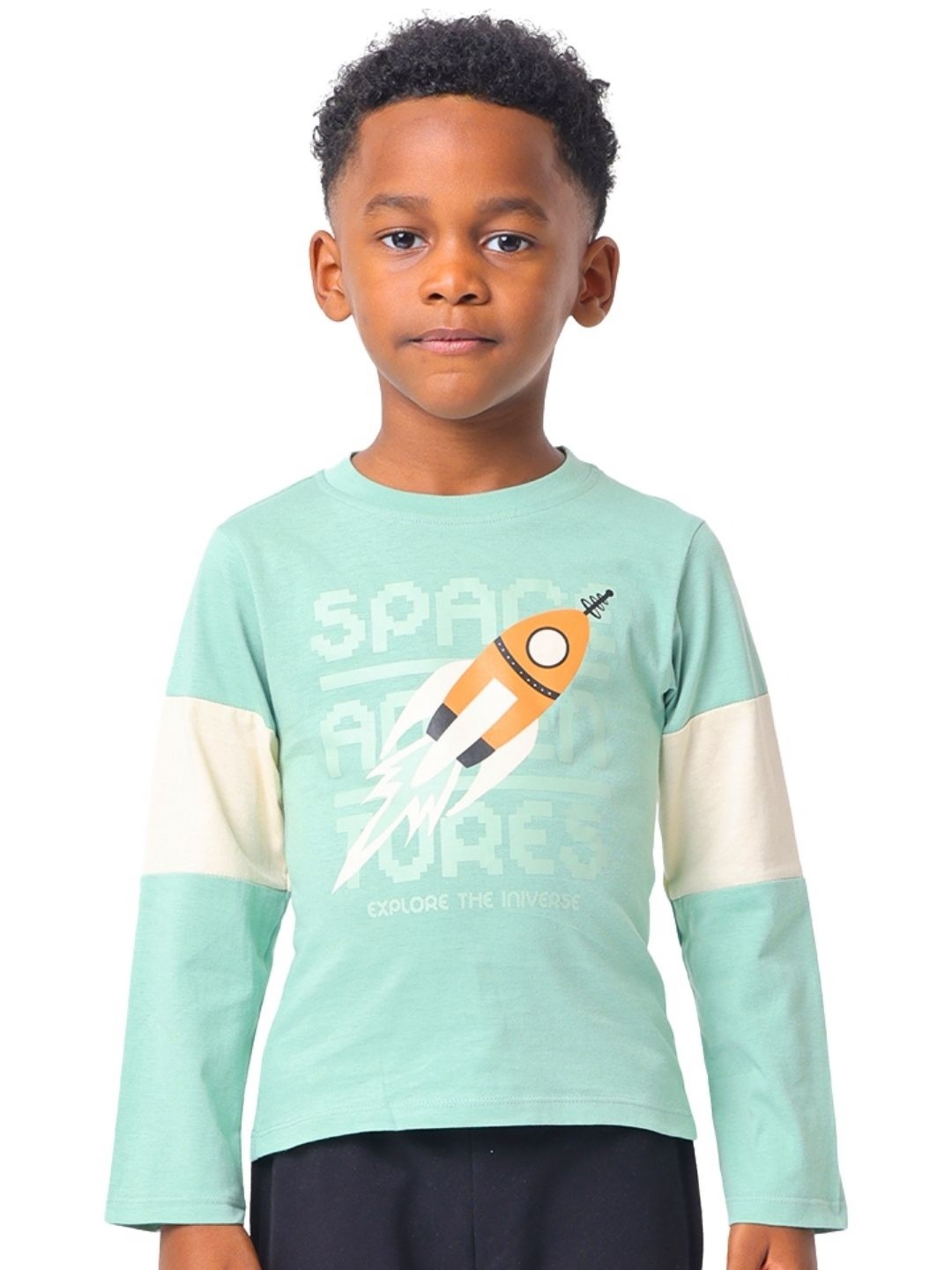 Nuego Kids Boys Graphic Printed Bio Finish Round Neck Full Sleeve Cotton T-shirt, Sea green
Nuego Kids Boys Graphic Printed Bio Finish Round Neck Full Sleeve Cotton T-shirt, Sea green