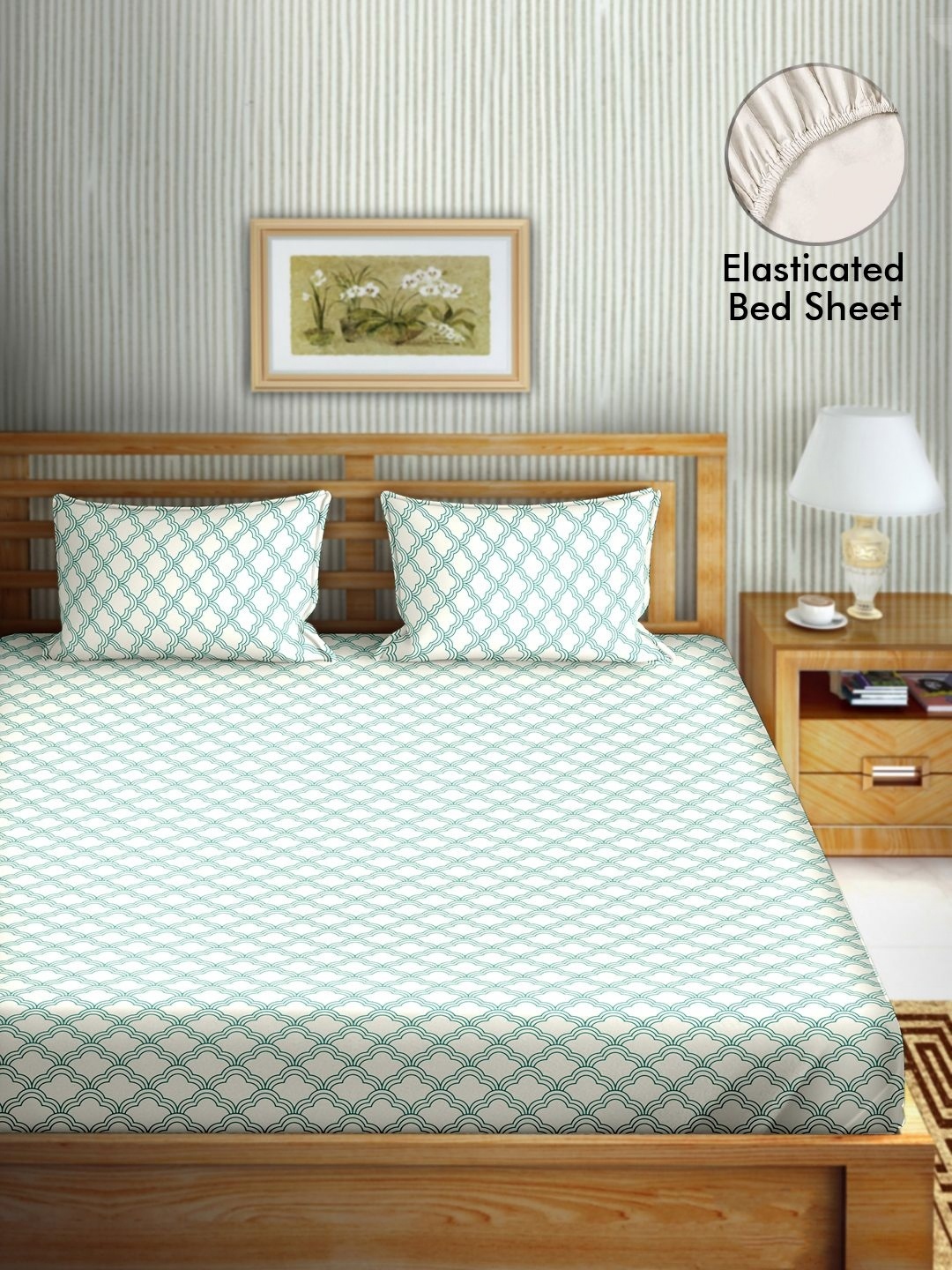 Myntra Elegant Homes White Printed 180 TC Pure Cotton Queen Bedsheet Set 1.82 m x 2 m
Myntra Elegant Homes White Printed 180 TC Pure Cotton Queen Bedsheet Set 1.82 m x 2 m