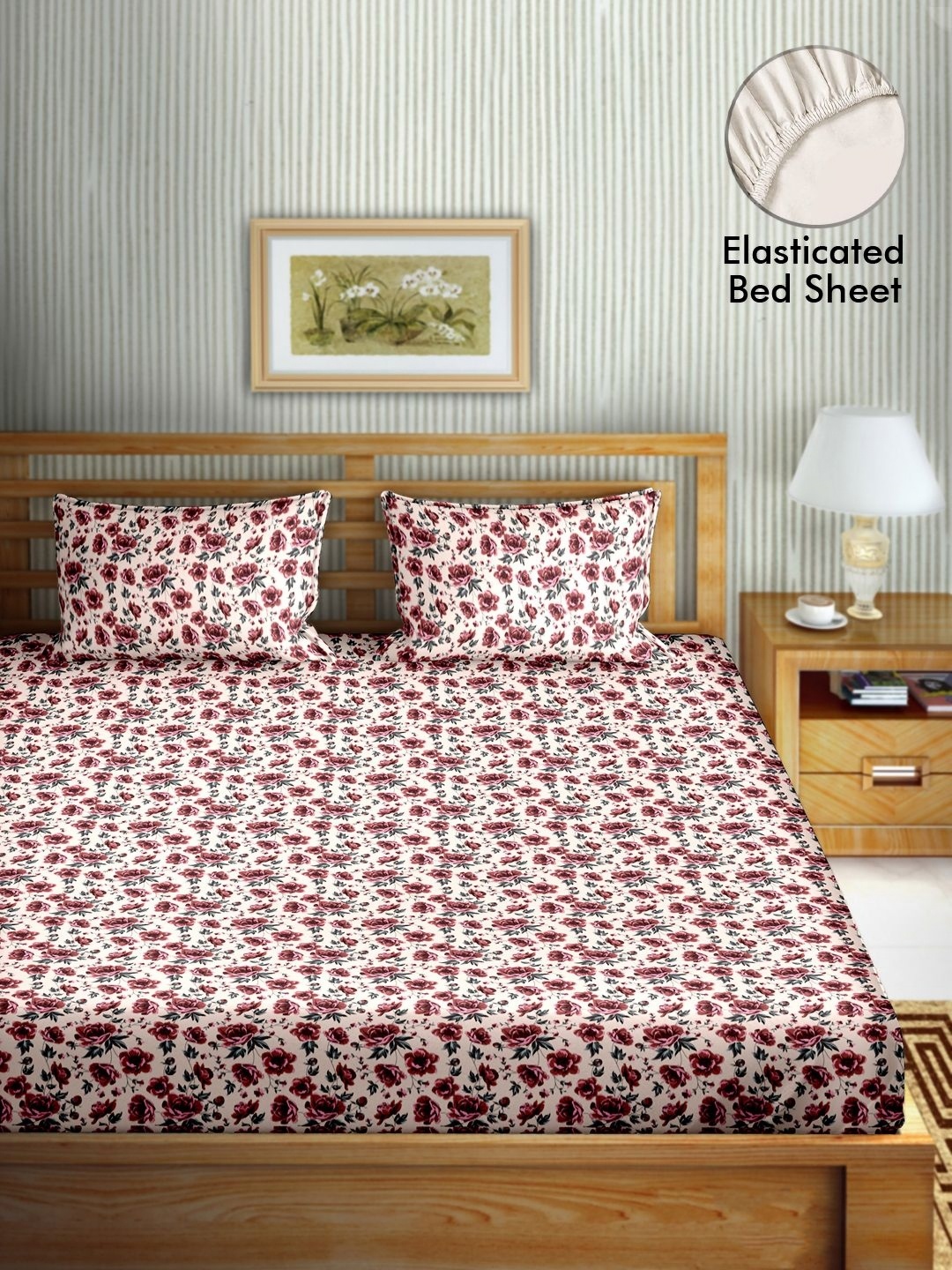 Myntra Elegant Homes Red & Green Ethnic Motifs 180 TC Queen Bedsheet Set 0.82 m x 2.25 m
Myntra Elegant Homes Red & Green Ethnic Motifs 180 TC Queen Bedsheet Set 0.82 m x 2.25 m