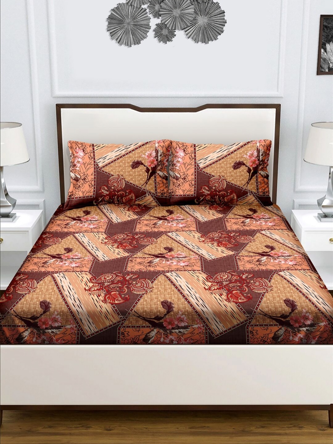 Myntra Elegant Homes Brown Printed 160 TC Pure Cotton Queen Bedsheet Set 2.24 m x 2.54 m
Myntra Elegant Homes Brown Printed 160 TC Pure Cotton Queen Bedsheet Set 2.24 m x 2.54 m