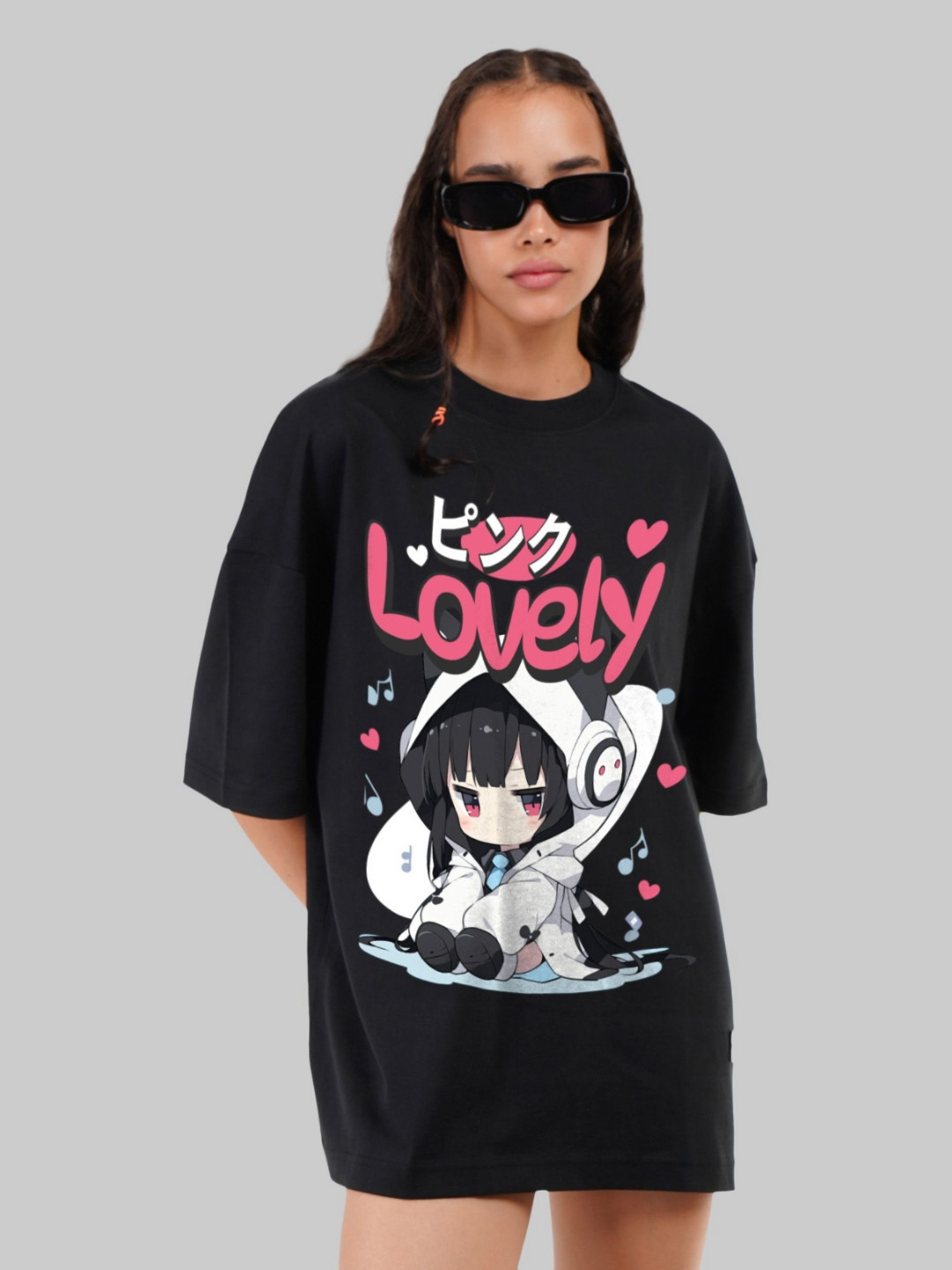 Underrated Club Women Bio Finish Graphic Printed Round Neck Cotton Oversized T-shirt, Black
Underrated Club Women Bio Finish Graphic Printed Round Neck Cotton Oversized T-shirt, Black