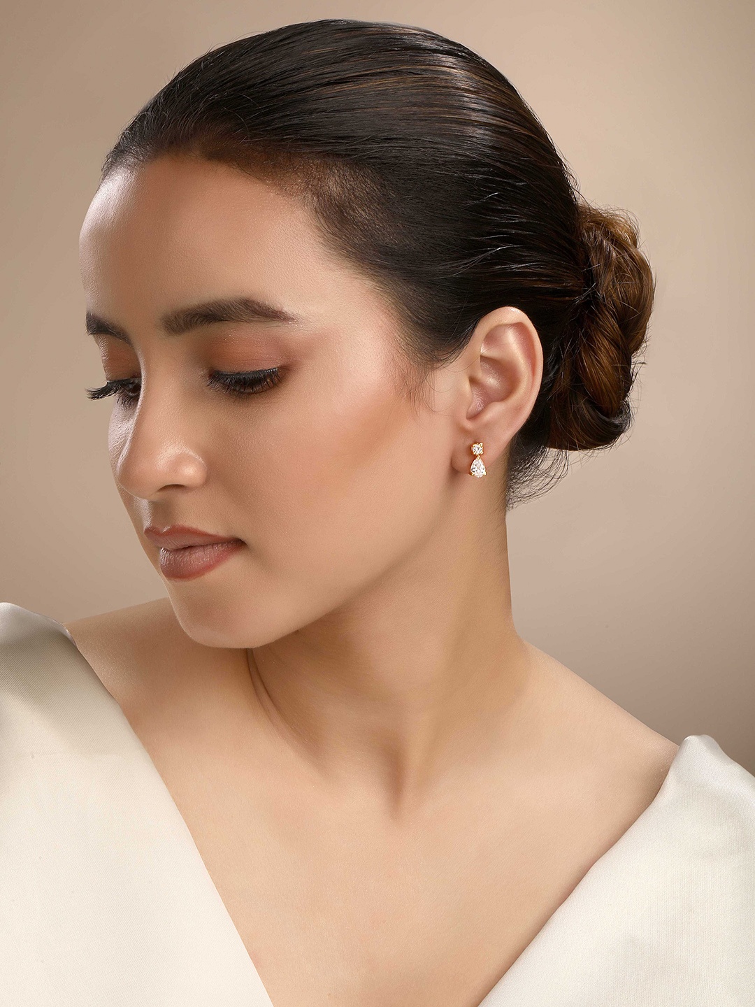 Sica Jewellery Sterling Silver Rhodium-Plated Cubic Zirconia Studded Pebble Studs, White
Sica Jewellery Sterling Silver Rhodium-Plated Cubic Zirconia Studded Pebble Studs, White