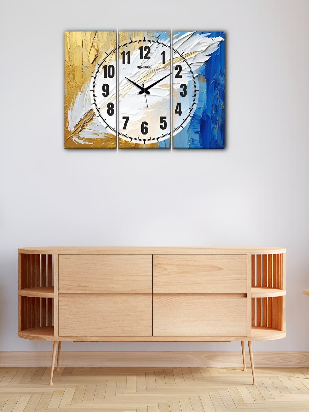 OLIVE TREE Blue & Yellow 3 Pieces Analogue Printed Wooden Vintage Rectangular Wall Clock
OLIVE TREE Blue & Yellow 3 Pieces Analogue Printed Wooden Vintage Rectangular Wall Clock