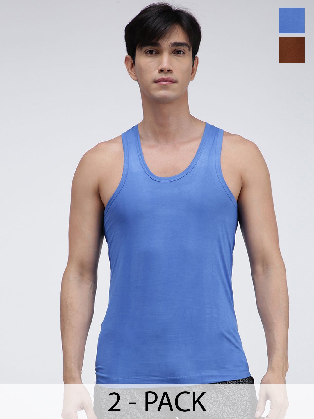 AMUL COMFY Pack Of 2 Pure Cotton Undershirt Innerwear Vests AC-CVESTRN-SB-LB-XS-2PC, Blue
AMUL COMFY Pack Of 2 Pure Cotton Undershirt Innerwear Vests AC-CVESTRN-SB-LB-XS-2PC, Blue