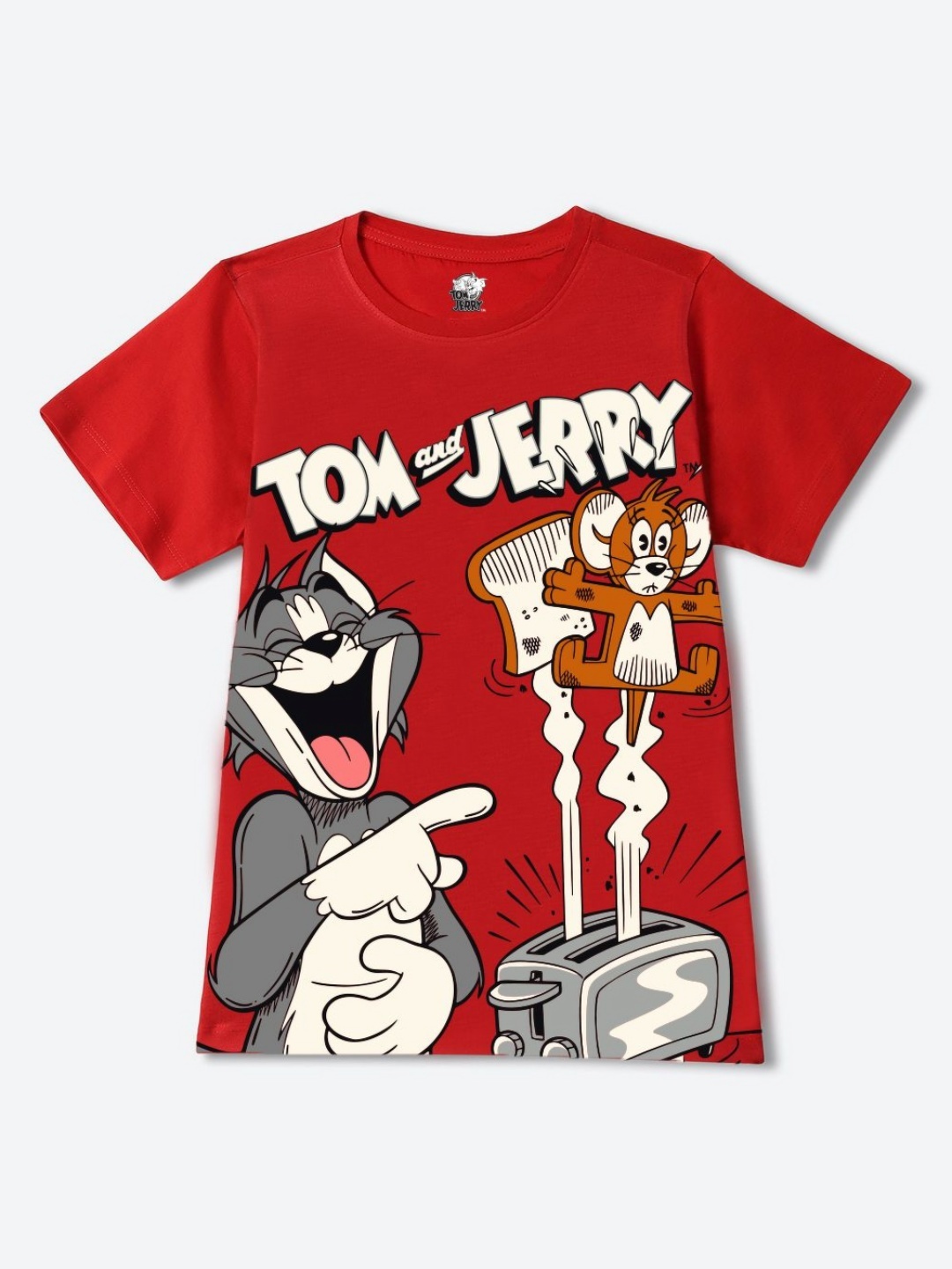 YK Warner Bros Boys Tom & Jerry Graphic Printed Round Neck Regular Fit Cotton T-shirt, Red
YK Warner Bros Boys Tom & Jerry Graphic Printed Round Neck Regular Fit Cotton T-shirt, Red