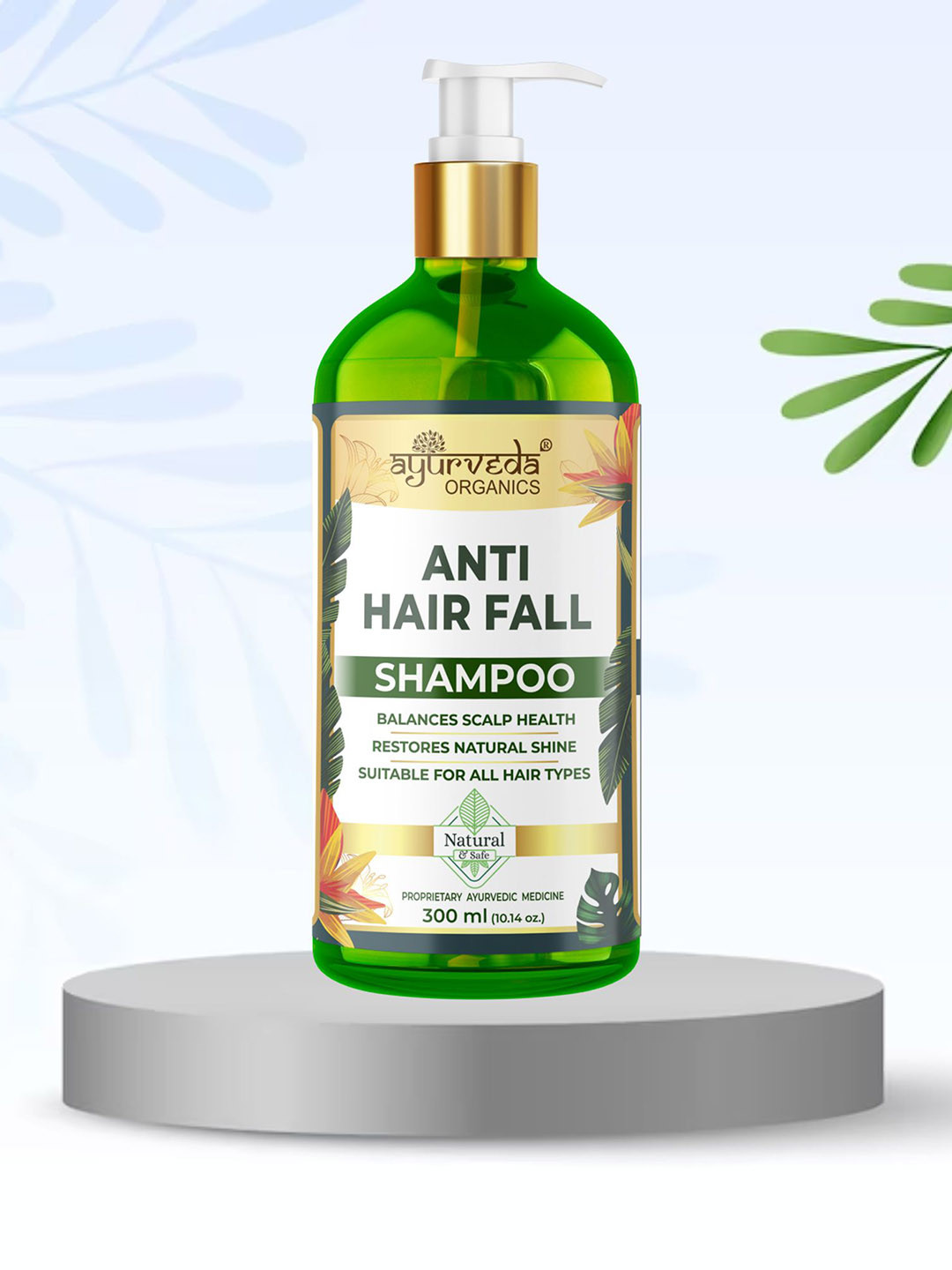 AYURVEDA ORGANICS Anti-Hairfall Shampoo With Bhringraj, Amla & Aloe Vera - 300 ml, Off white
AYURVEDA ORGANICS Anti-Hairfall Shampoo With Bhringraj, Amla & Aloe Vera - 300 ml, Off white