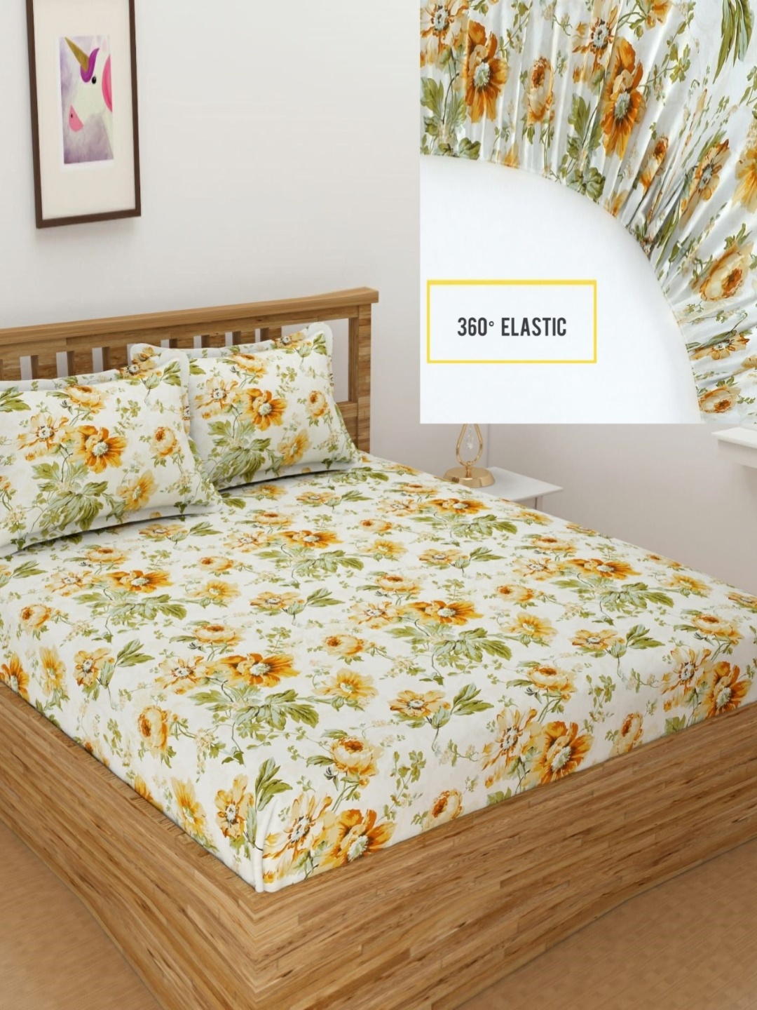 Bromwick Orange Floral Printed Microfiber 220 TC King Bedsheet Set 2.28m x 2.14m, White
Bromwick Orange Floral Printed Microfiber 220 TC King Bedsheet Set 2.28m x 2.14m, White