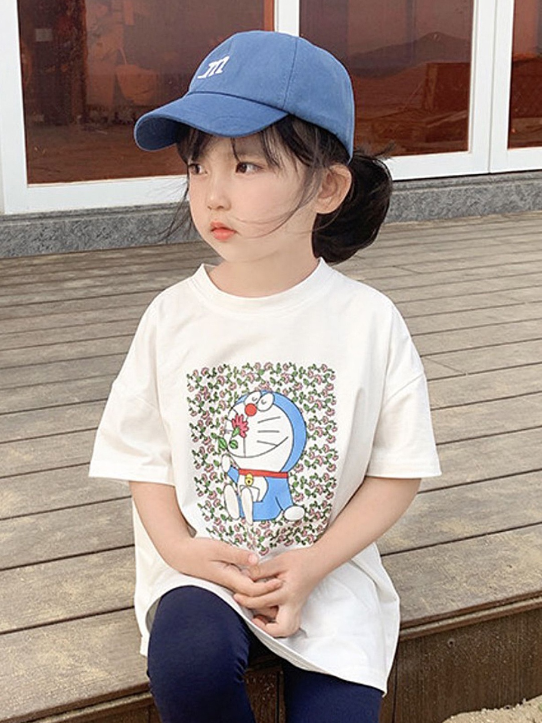 LULU & SKY Girls Doraemon Graphic Printed Round Neck Cotton Oversized T-shirt, White
LULU & SKY Girls Doraemon Graphic Printed Round Neck Cotton Oversized T-shirt, White
