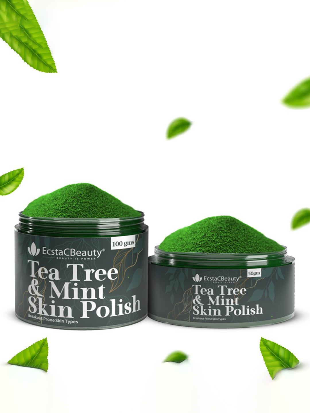 EcstaCBeauty Tea Tree & Mint Sensitive Skin Anti-Acne Skin Polish Face Scrub - 100 g, Green
EcstaCBeauty Tea Tree & Mint Sensitive Skin Anti-Acne Skin Polish Face Scrub - 100 g, Green
