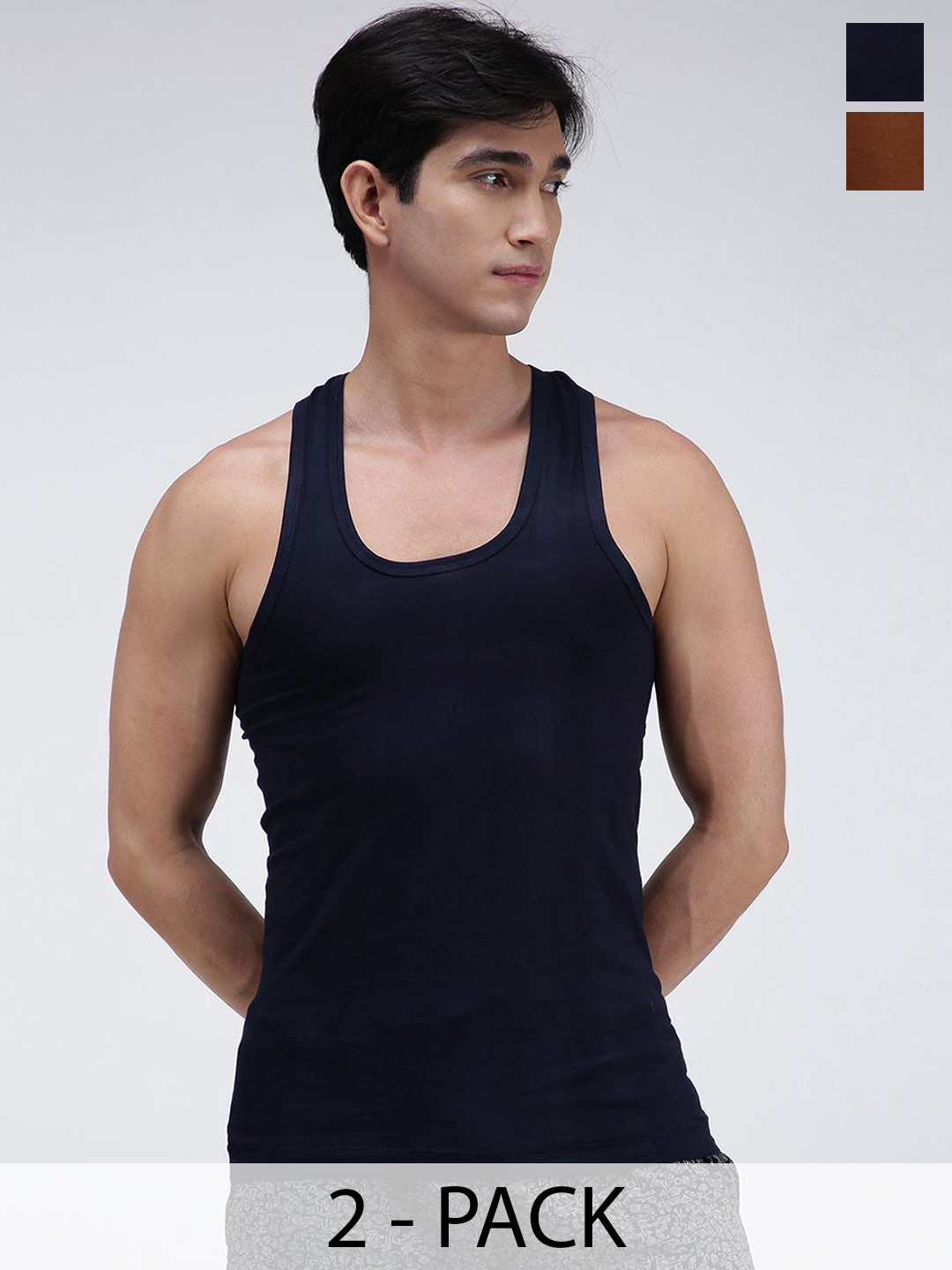 AMUL COMFY Pack Of 2 Pure Cotton Undershirt Innerwear Vests AC-CVESTRN-LB-NY-XS-2PC, Brown
AMUL COMFY Pack Of 2 Pure Cotton Undershirt Innerwear Vests AC-CVESTRN-LB-NY-XS-2PC, Brown