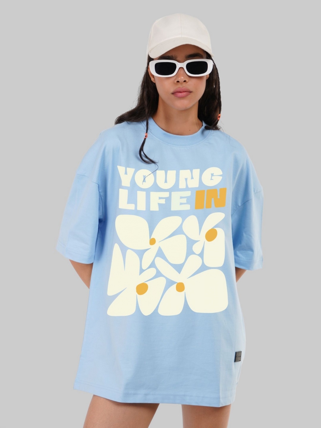 Underrated Club Women Bio Finish Graphic Printed Round Neck Cotton Oversized T-shirt, Blue
Underrated Club Women Bio Finish Graphic Printed Round Neck Cotton Oversized T-shirt, Blue