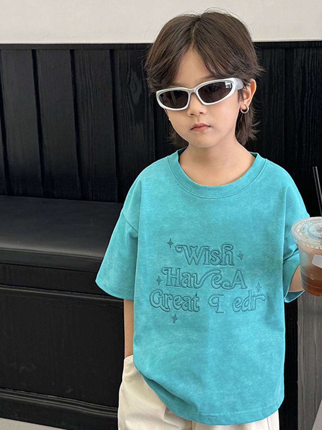 LULU & SKY Boys Typography Printed Round Neck Cotton Oversized T-shirt, Blue
LULU & SKY Boys Typography Printed Round Neck Cotton Oversized T-shirt, Blue