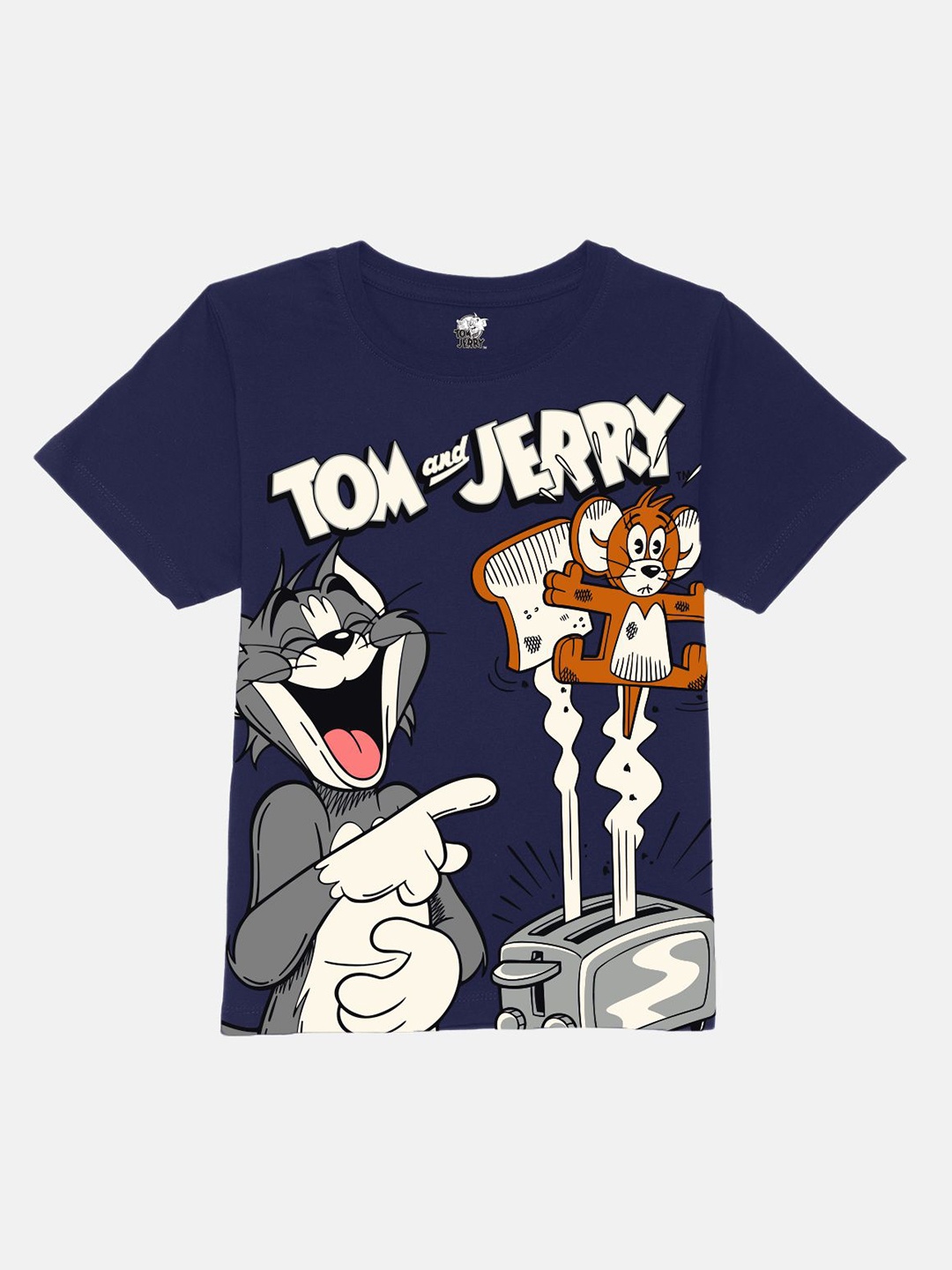 YK Warner Bros Boys Tom & Jerry Graphic Printed Round Neck Regular Fit Cotton T-shirt, Navy blue
YK Warner Bros Boys Tom & Jerry Graphic Printed Round Neck Regular Fit Cotton T-shirt, Navy blue