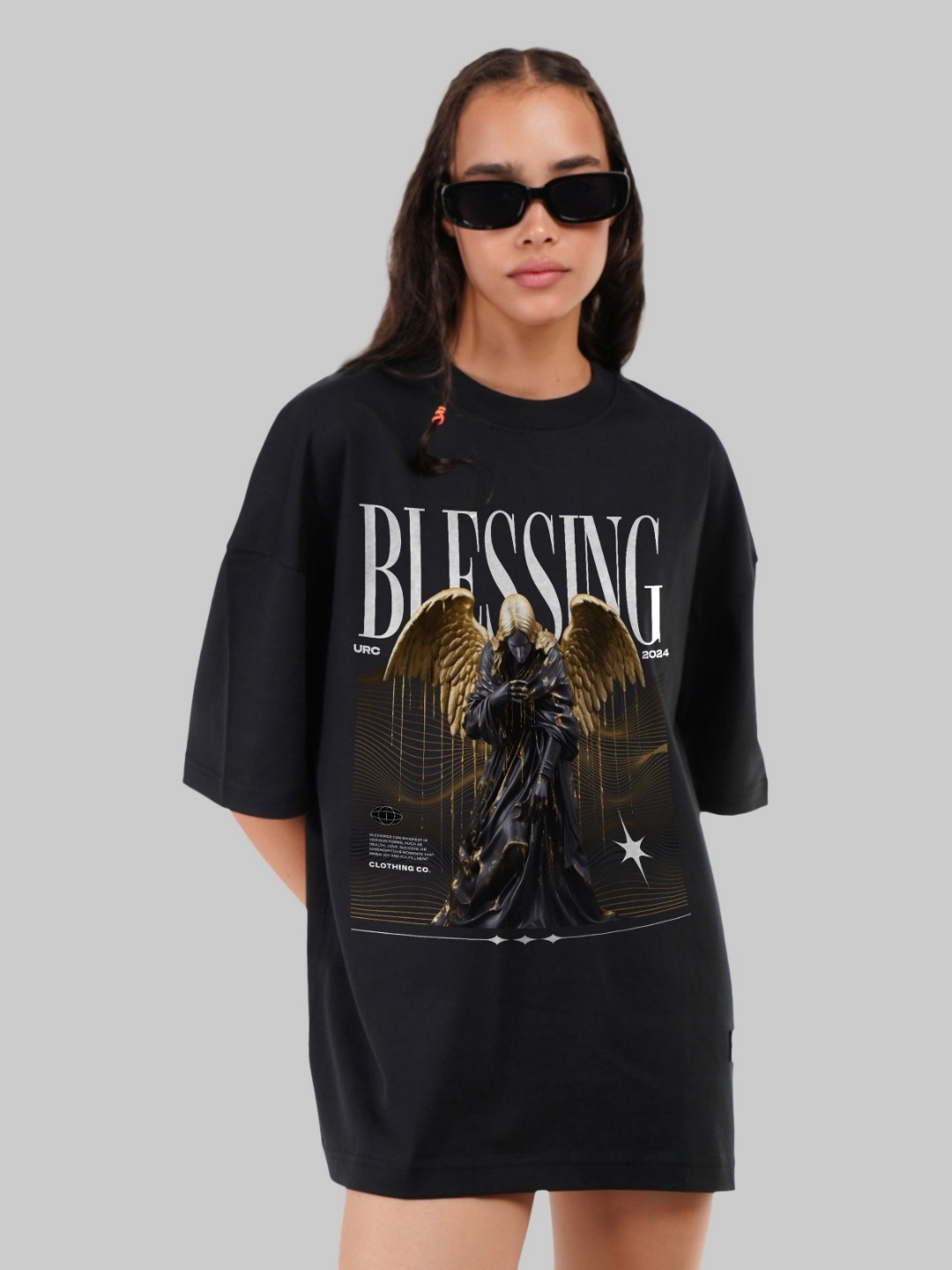 Underrated Club Women Bio Finish Graphic Printed Round Neck Cotton Oversized T-shirt, Black
Underrated Club Women Bio Finish Graphic Printed Round Neck Cotton Oversized T-shirt, Black