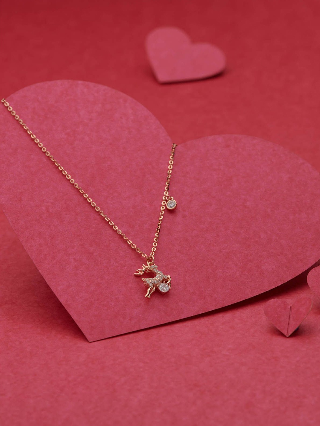 Gargi by P. N. Gadgil & Sons 925 Sterling Silver Artificial Stones Studded Minimal Chains, Gold
Gargi by P. N. Gadgil & Sons 925 Sterling Silver Artificial Stones Studded Minimal Chains, Gold