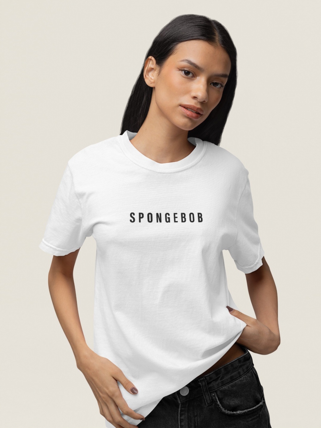 TheBTclub Women Spongebob Activchill Graphic Printed Round Neck Cotton Oversized T-shirt, White
TheBTclub Women Spongebob Activchill Graphic Printed Round Neck Cotton Oversized T-shirt, White
