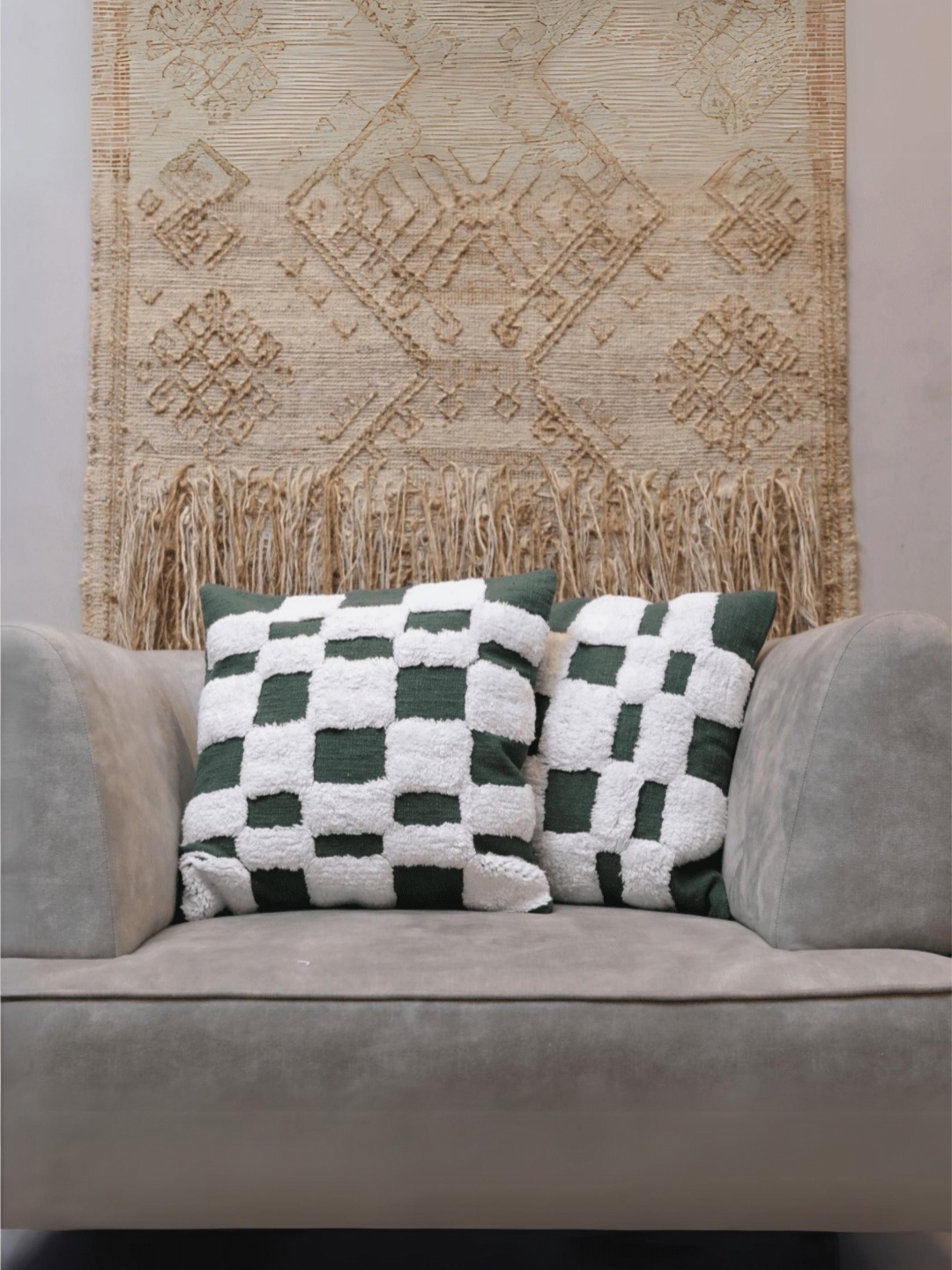 LUSHLYF Tufted White & Black 2 Pieces Geometric Textured Cotton Square Cushion Covers
LUSHLYF Tufted White & Black 2 Pieces Geometric Textured Cotton Square Cushion Covers