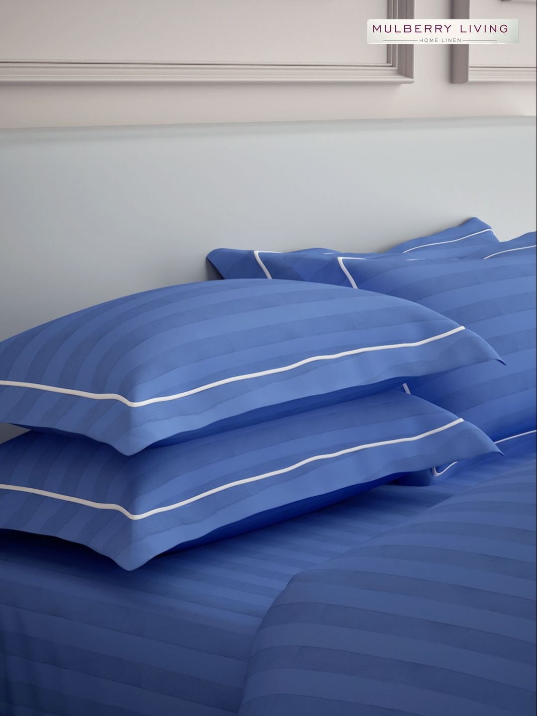Mulberry Living Elysian Stripes Blue 2 Pieces Striped Pure Cotton Rectangle Pillow Covers
Mulberry Living Elysian Stripes Blue 2 Pieces Striped Pure Cotton Rectangle Pillow Covers