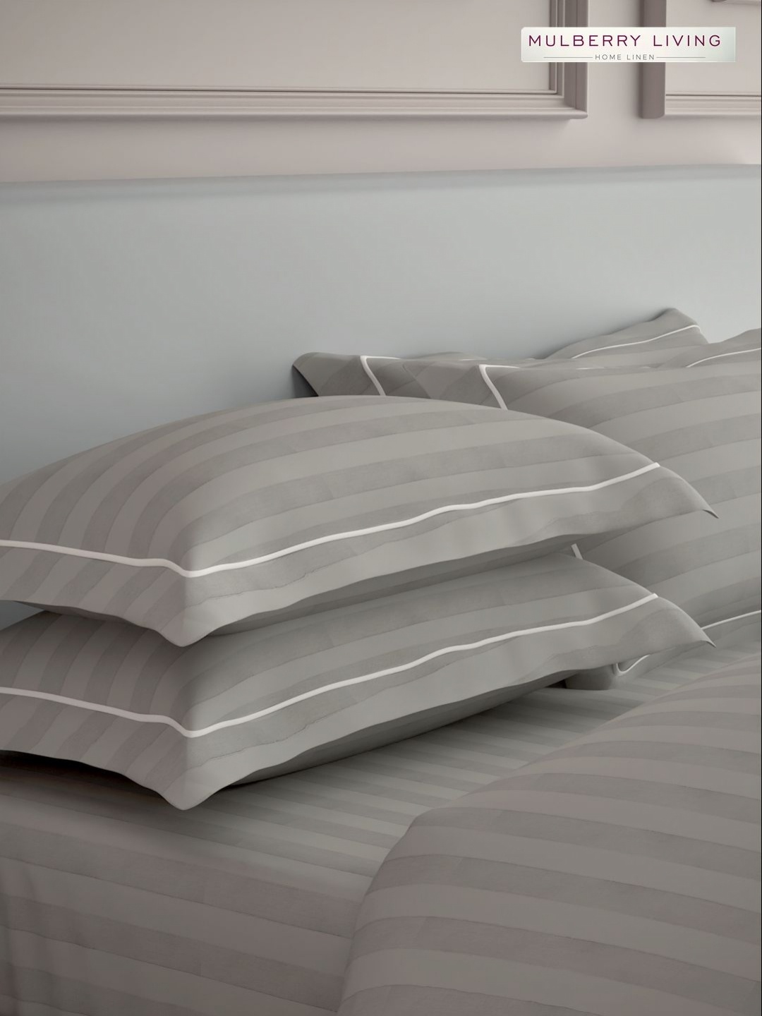 Mulberry Living Elysian Stripes Grey 2 Pieces Striped Pure Cotton Rectangle Pillow Covers
Mulberry Living Elysian Stripes Grey 2 Pieces Striped Pure Cotton Rectangle Pillow Covers